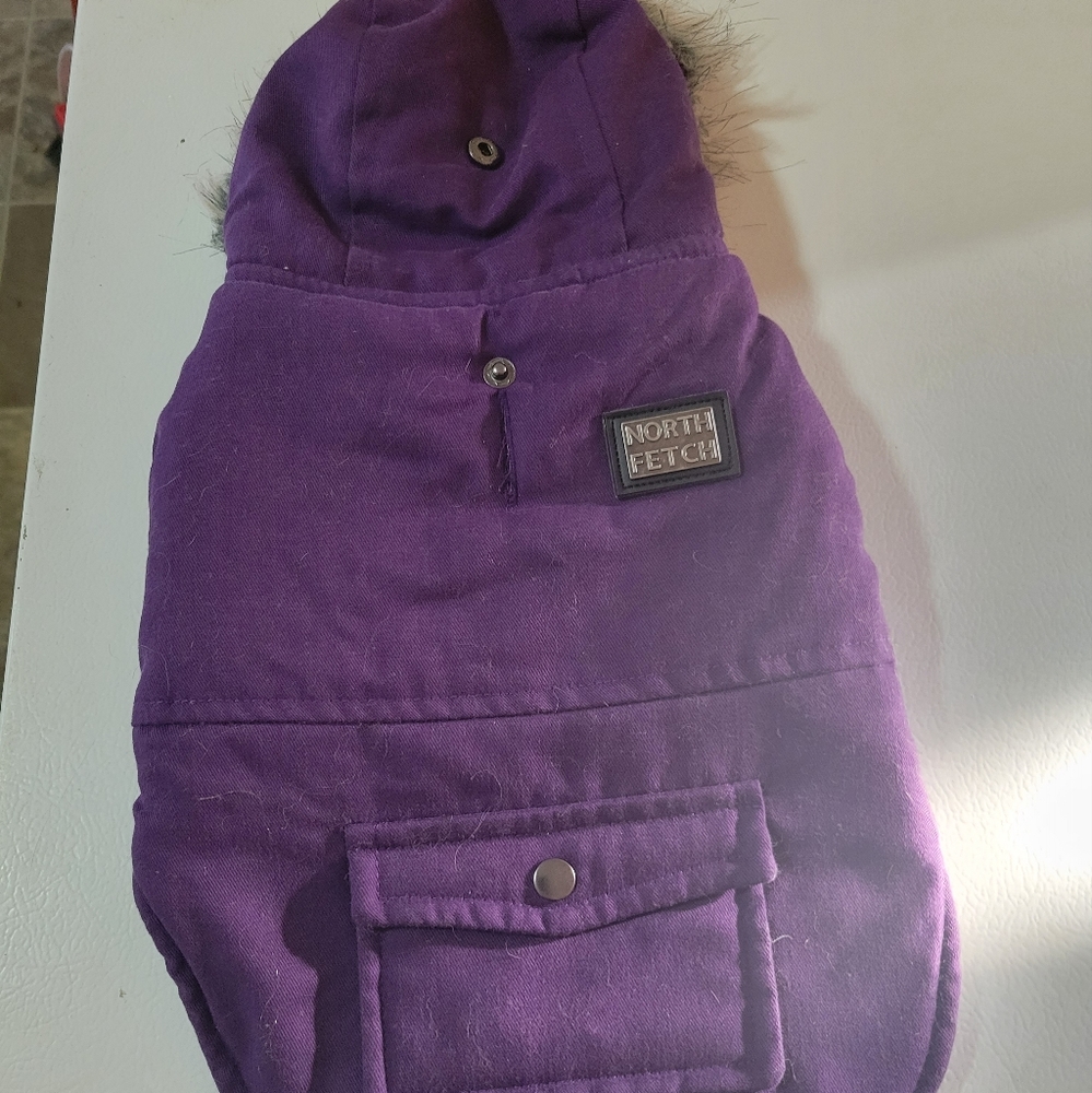 North Fetch Small Purple Dog Jacket